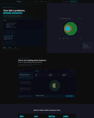 Fab - Realtime Semiconductor Landing Page Template