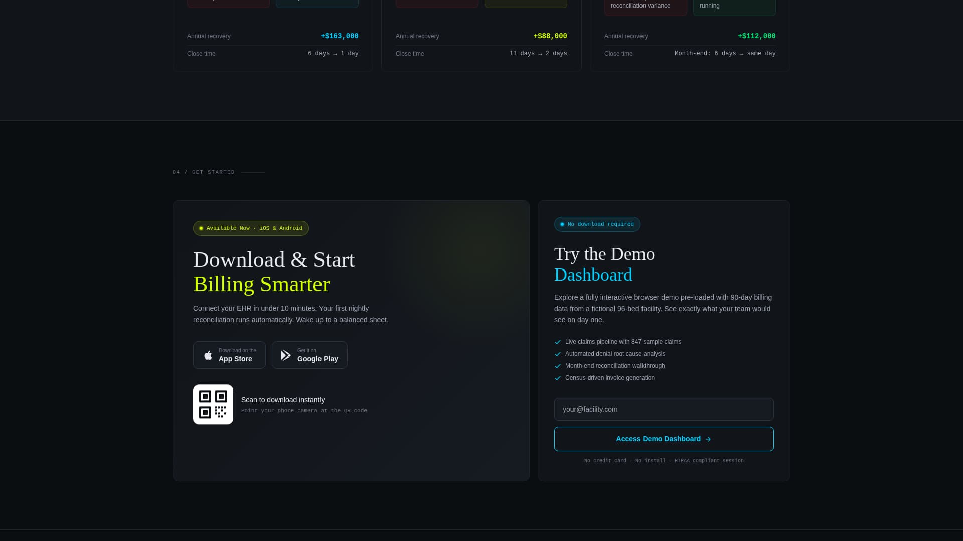 Ledger - Powerful Seniorcarebilling Landing Page Template