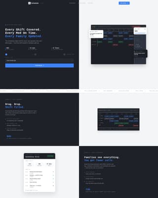Schedule - Precision Seniorcare Landing Page Template