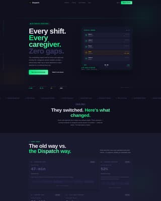 Dispatch - Powerful Seniorcare Landing Page Template
