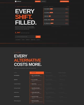 Shiftboard - Powerful Seniorcare Landing Page Template
