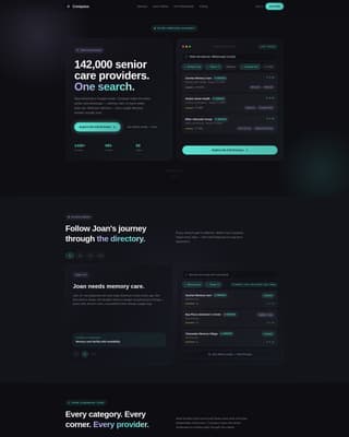 Compass - Trusted Seniorcare Landing Page Template