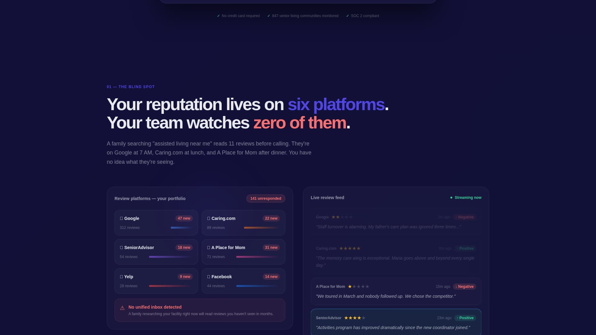 Senior Care Software & SaaS Reviews Website Template