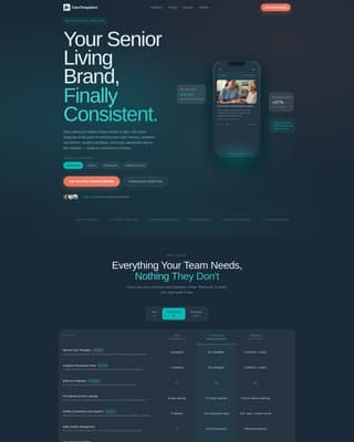 Senior Care Digital Presence Careers Website Template