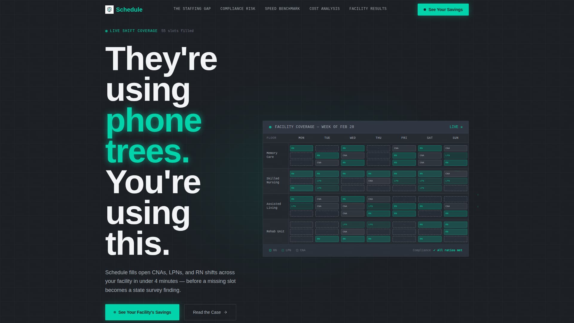 Senior Care Software & SaaS Booking Website Template