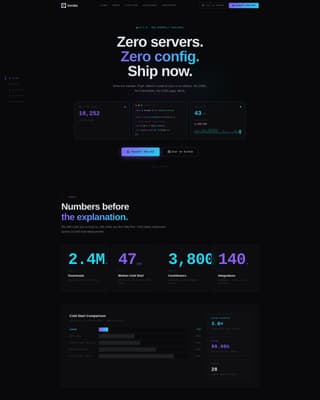 Serverless Computing Technology Specialist Professional Website Template