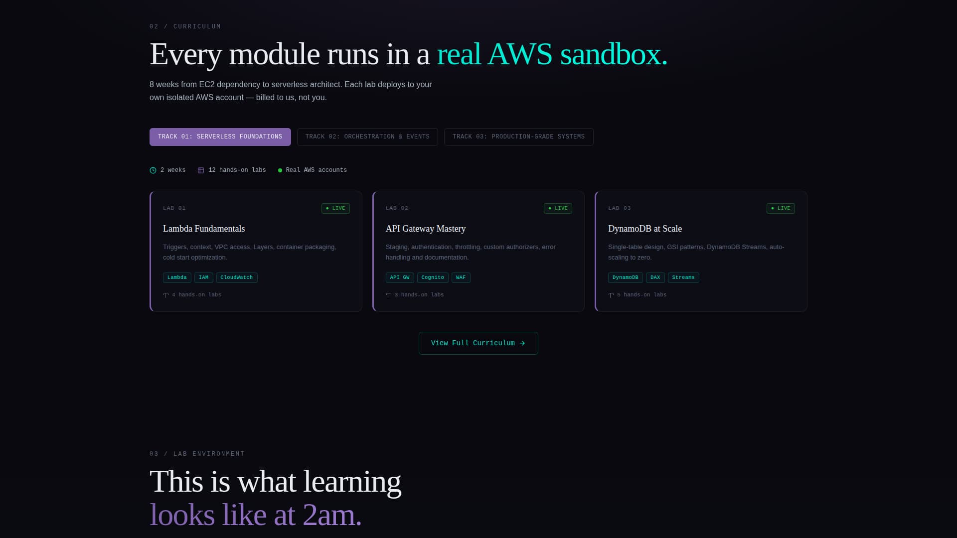 Serverless Computing Technology Specialist Cost Calculator Website Template