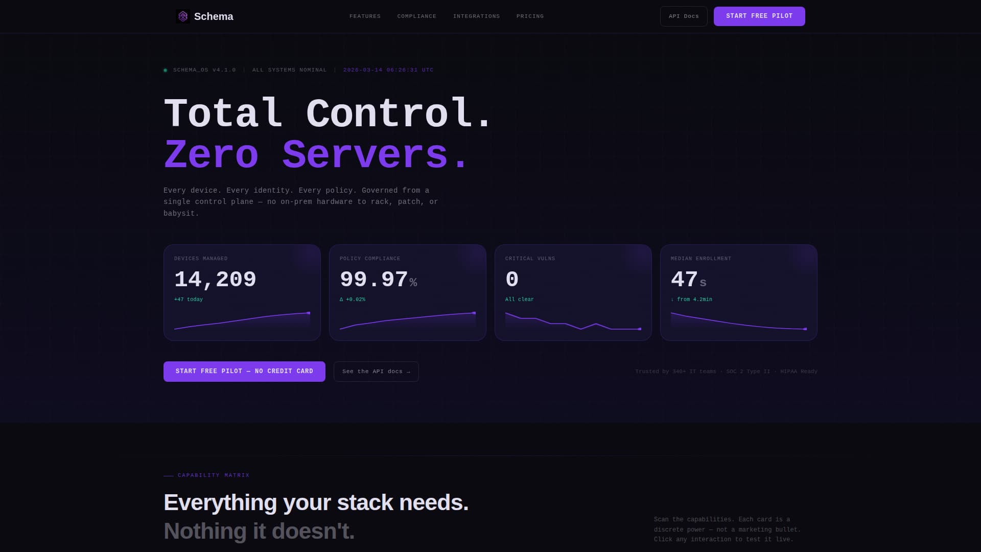 Serverless Enterprise Software Advanced Professional Website Template