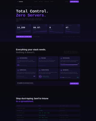 Serverless Enterprise Software Advanced Professional Website Template