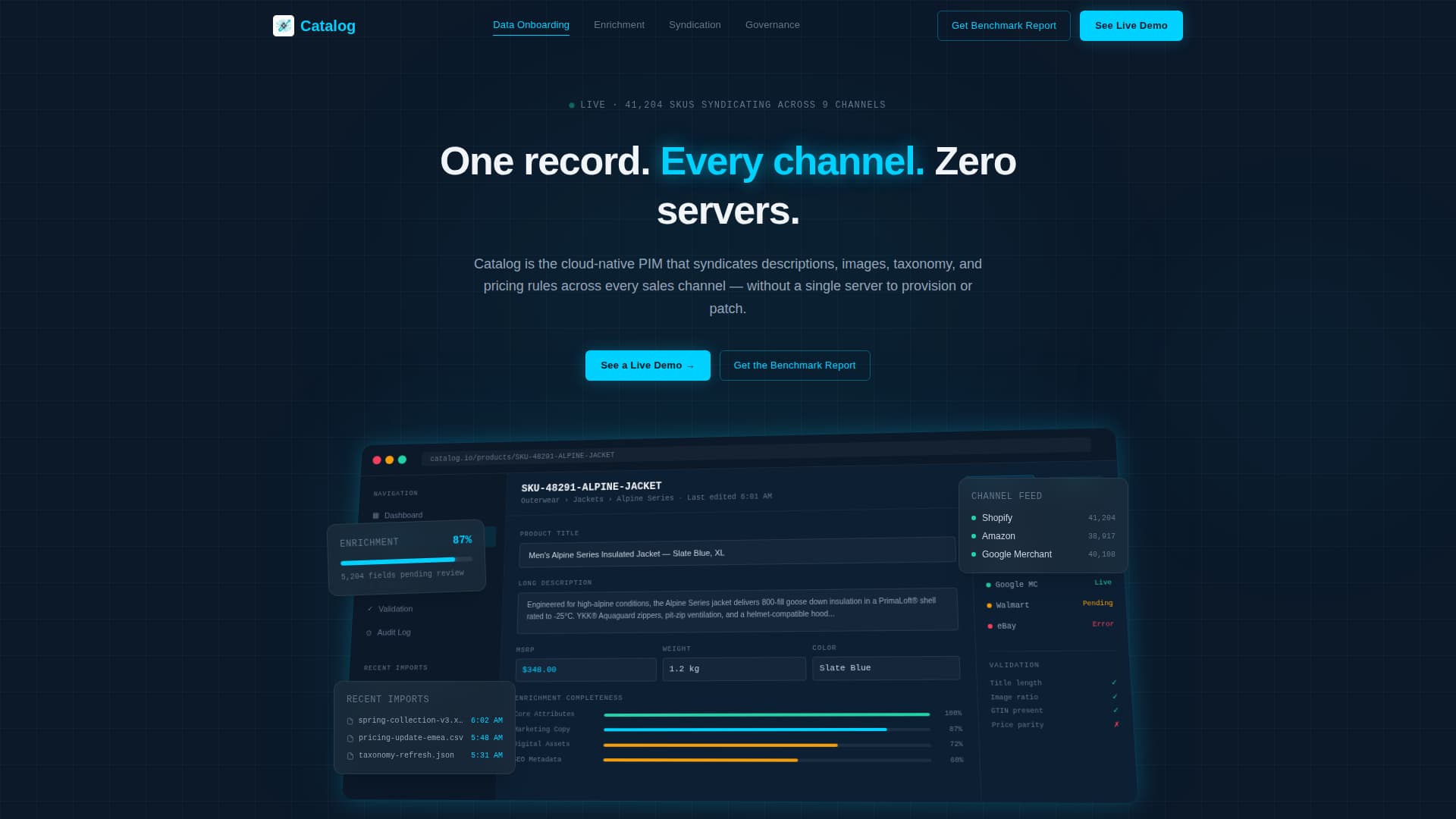 Index — Smart PIM Landing Page Template