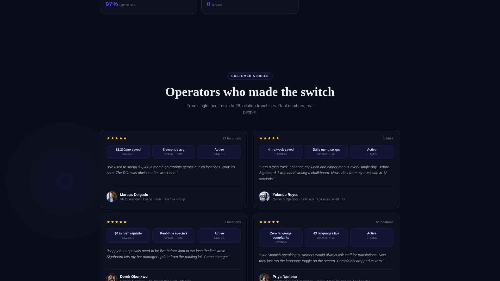 Sign & Banner Digital Presence Reviews Website Template