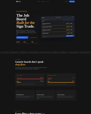 Sign & Banner Digital Presence Careers Website Template