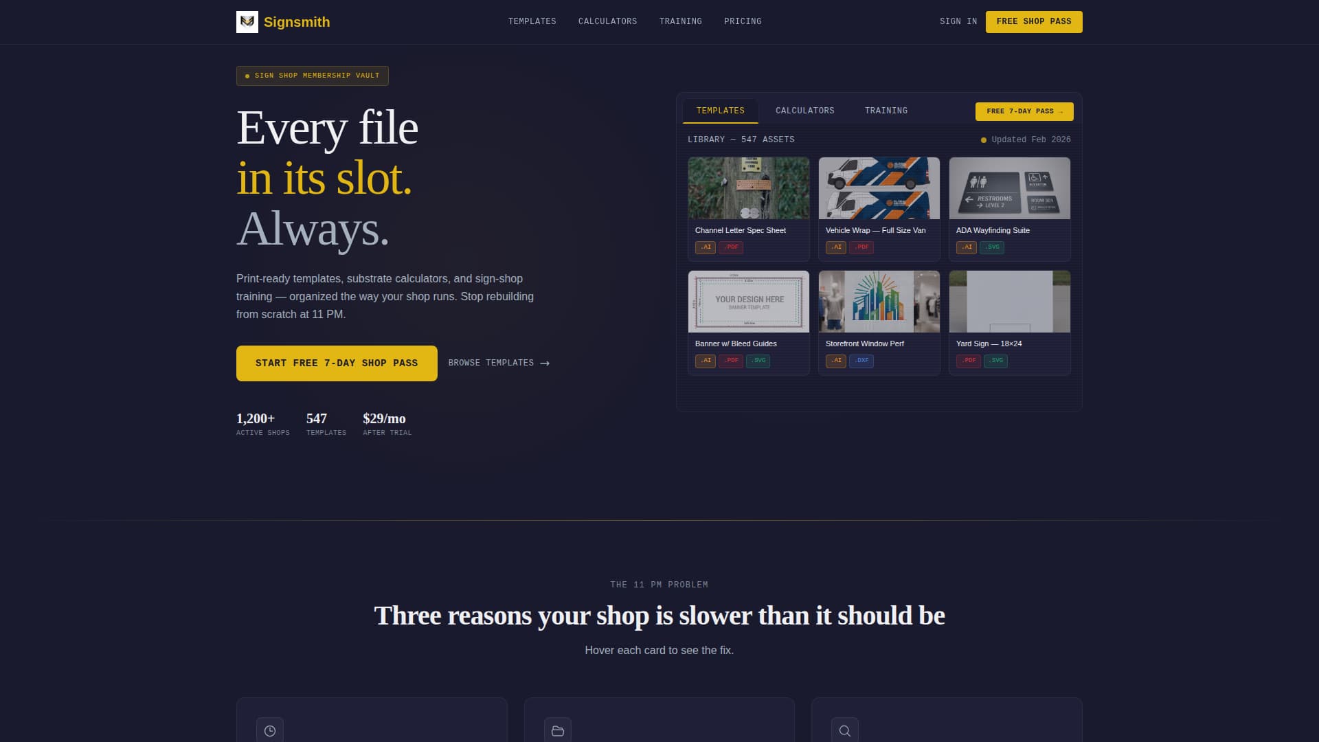 Sign & Banner Digital Presence Specialist Professional Website Template