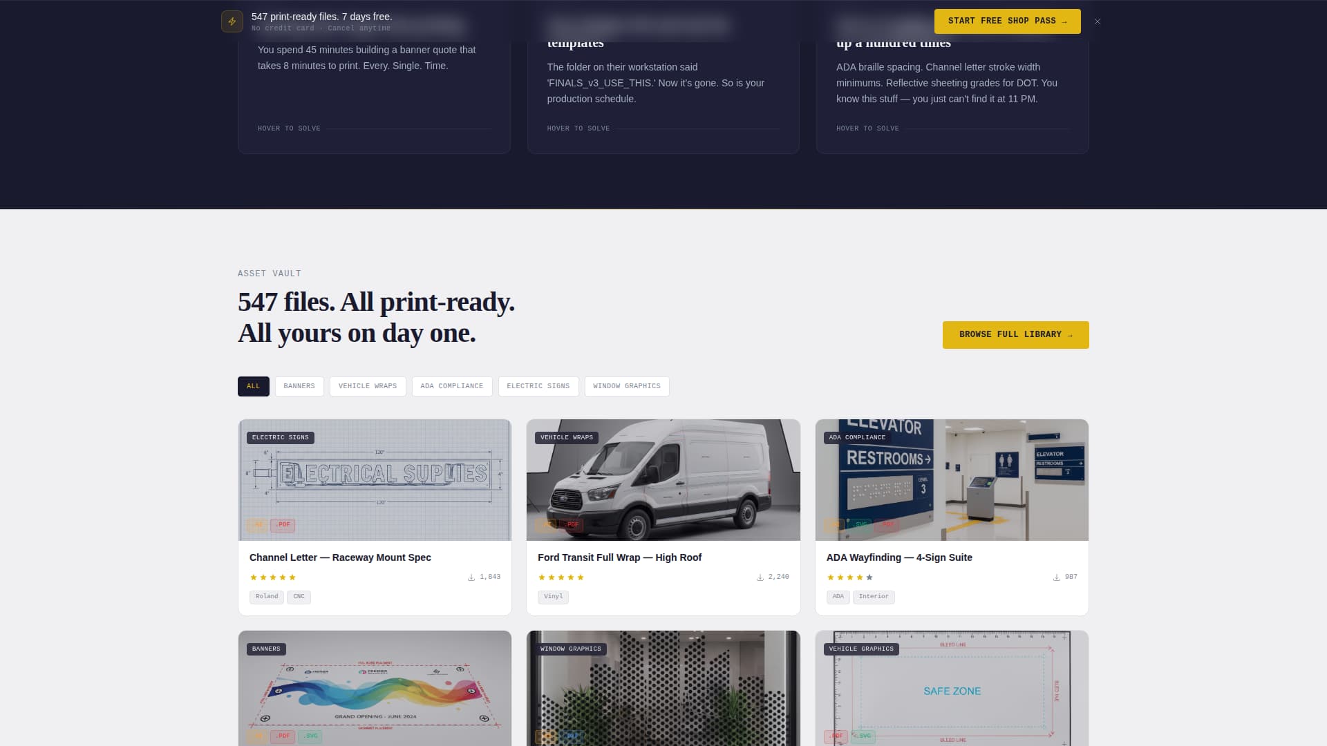 Sign & Banner Digital Presence Specialist Professional Website Template