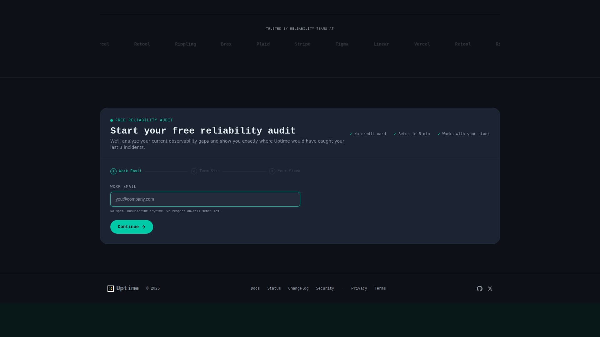 Resilience — SRE Monitoring Landing Page Template