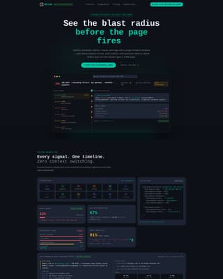 Resilience — SRE Monitoring Landing Page Template