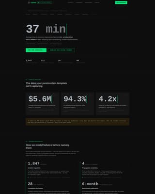Uptime - Resilient SRE Landing Page Template