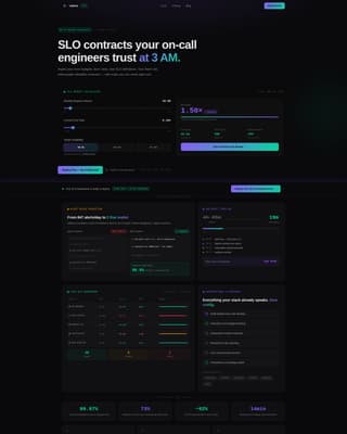 Uptime - Reliable SRE Landing Page Template