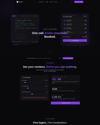 Ski Resort Vertical SaaS Booking Website Template