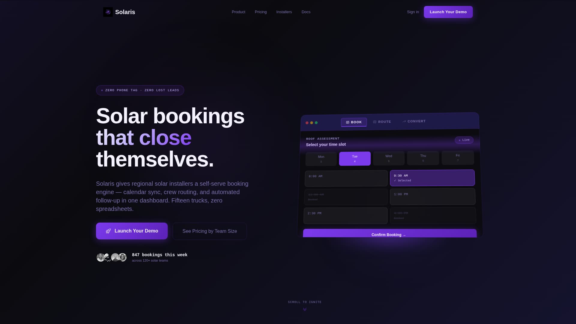 Solaris - High-Converting Solar Landing Page Template