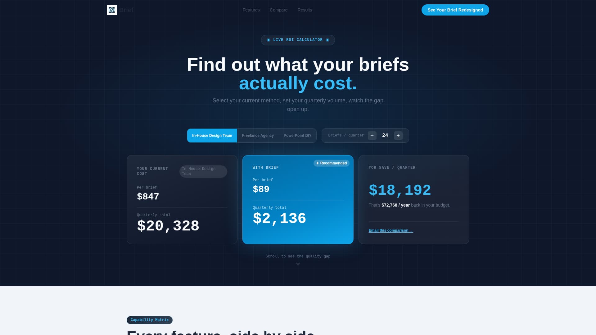 Brief - Powerful Solution Landing Page Template