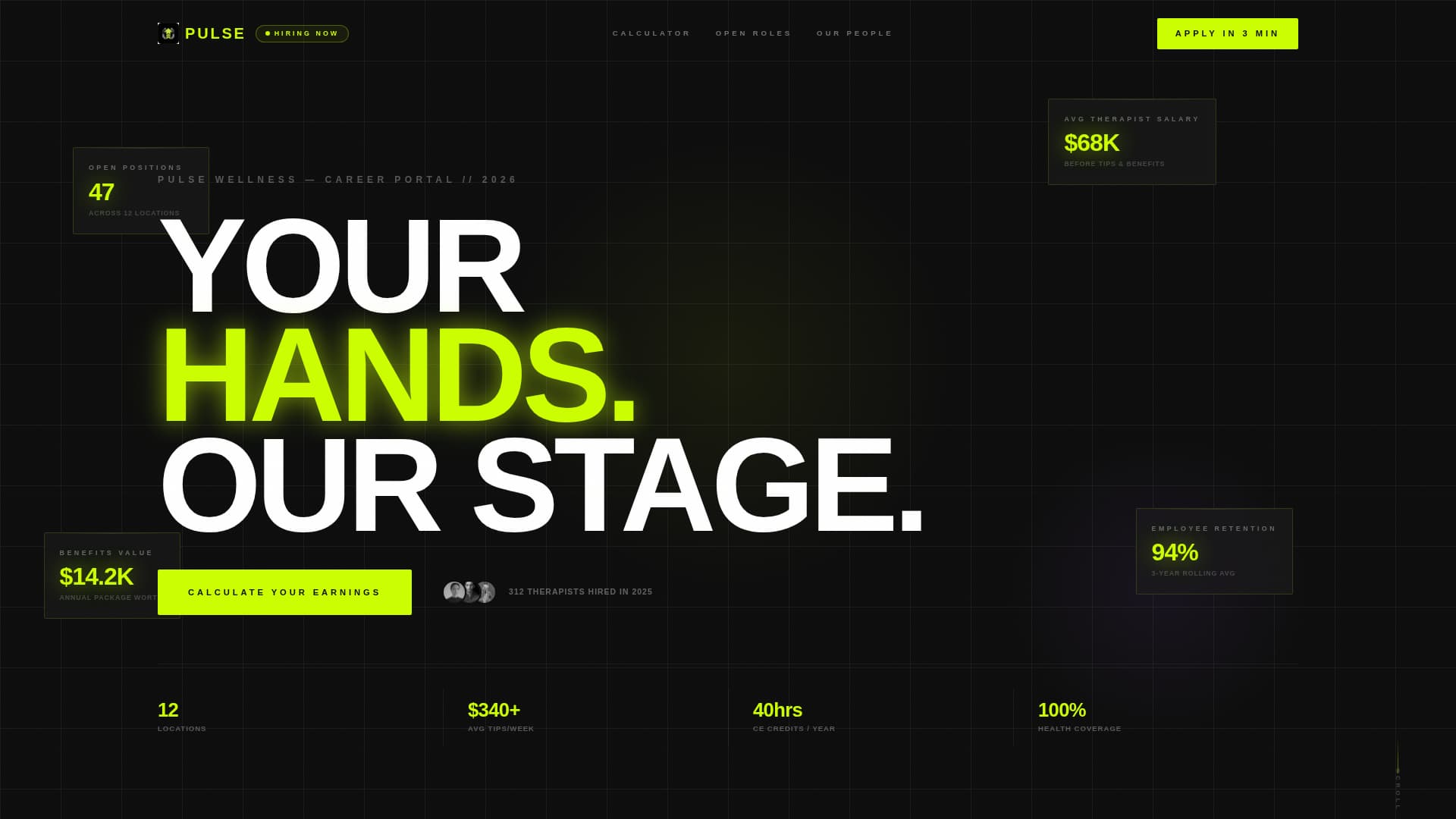 Spa & Wellness Center Careers Website Template