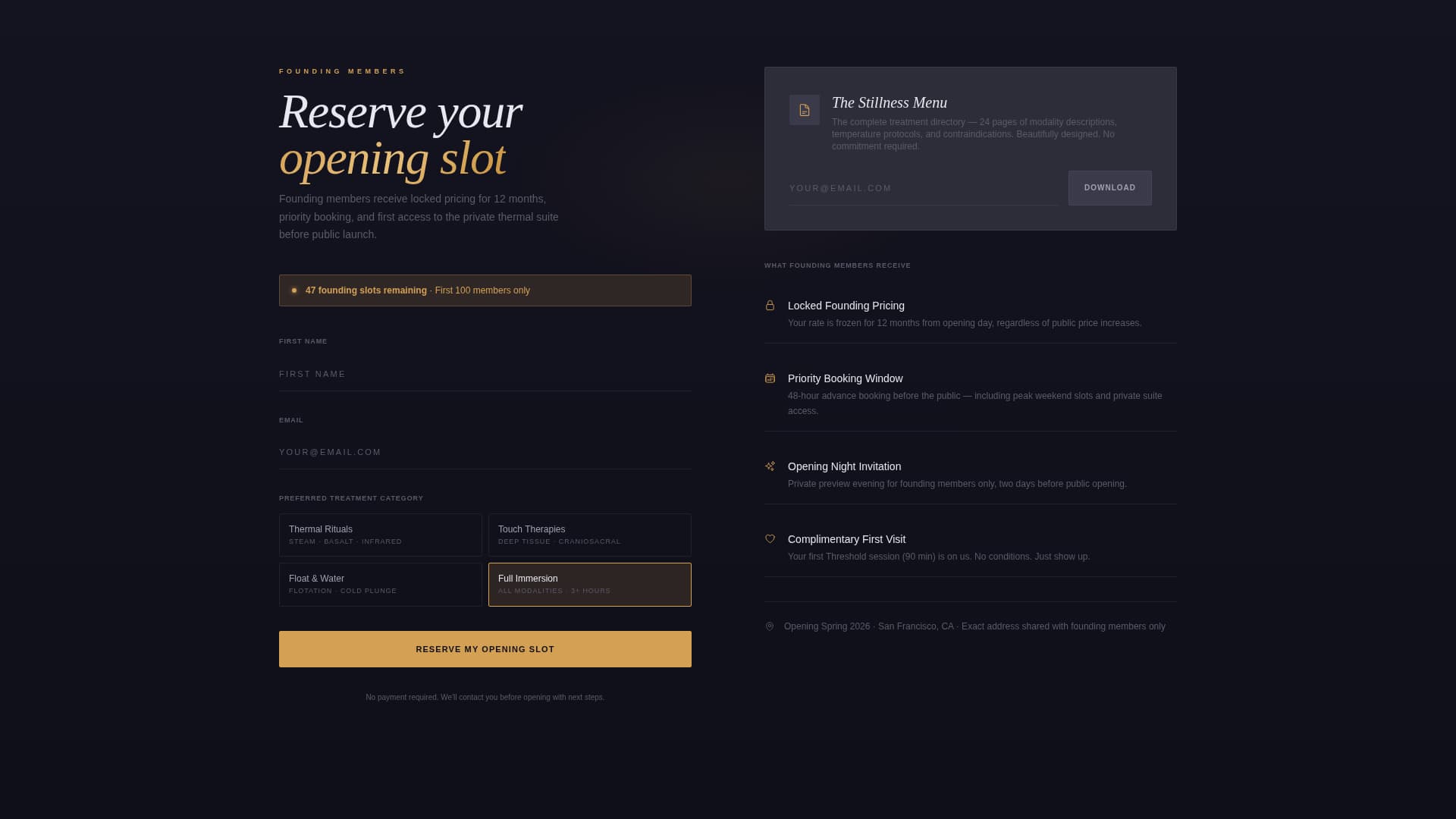 Spa & Wellness Center Pre-Launch Website Template