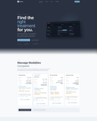 Spa & Wellness Center Specialist Booking Website Template