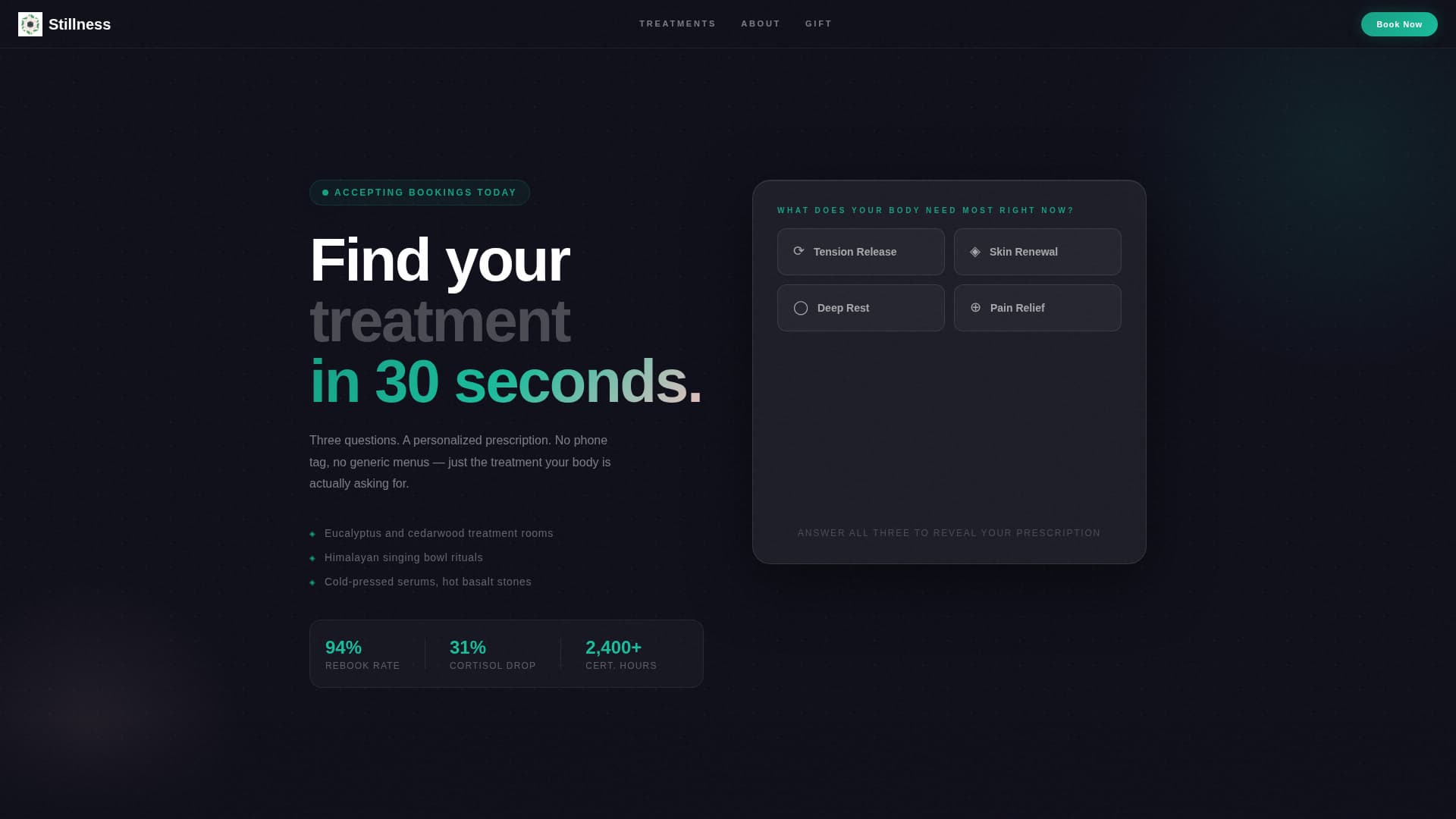 Tranquil — Spa Wellness Landing Page Template