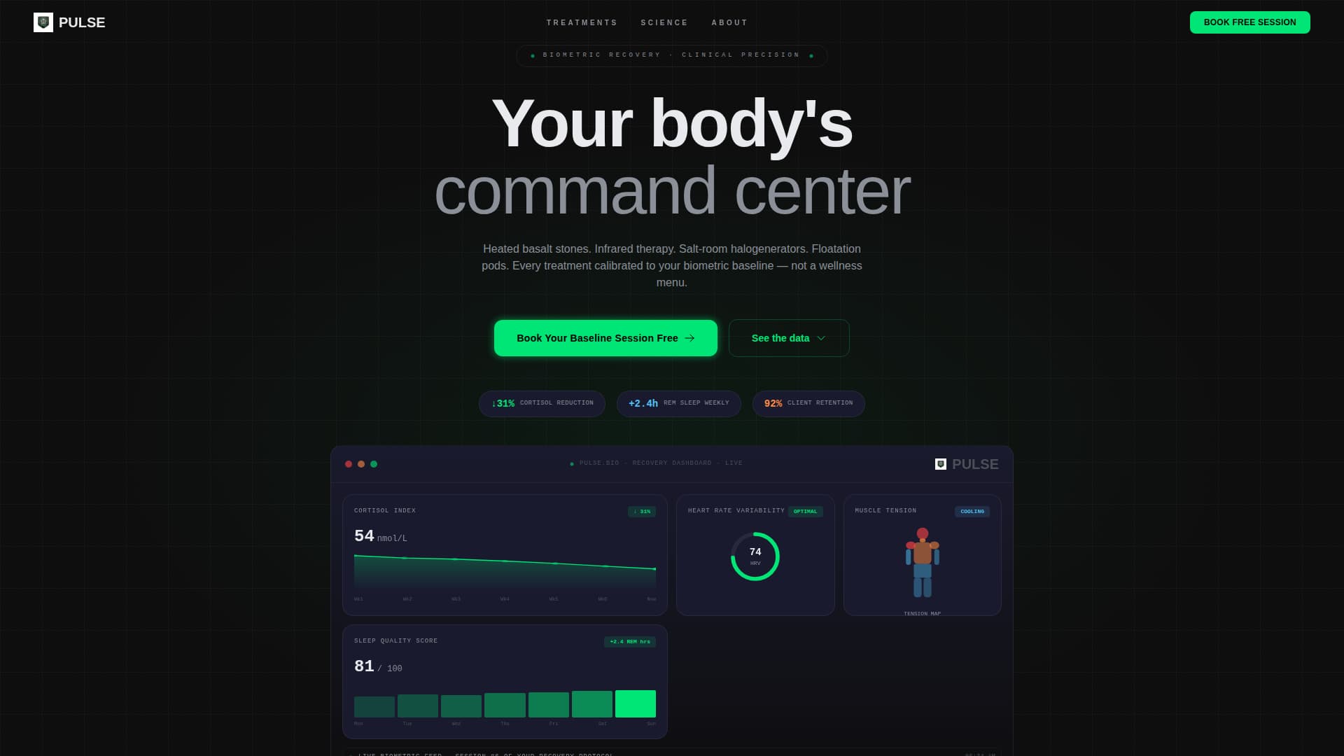 Spa & Wellness Center Complete Booking Website Template