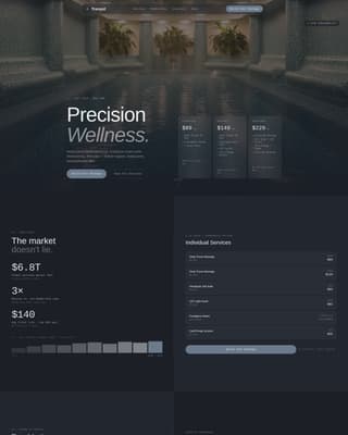 Spa & Wellness Center Pricing Website Template