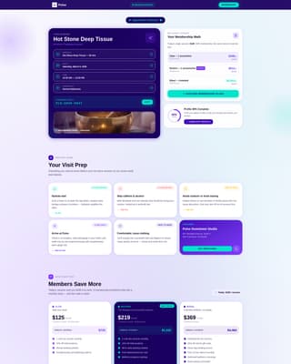Spa & Wellness Center Premium Booking Website Template