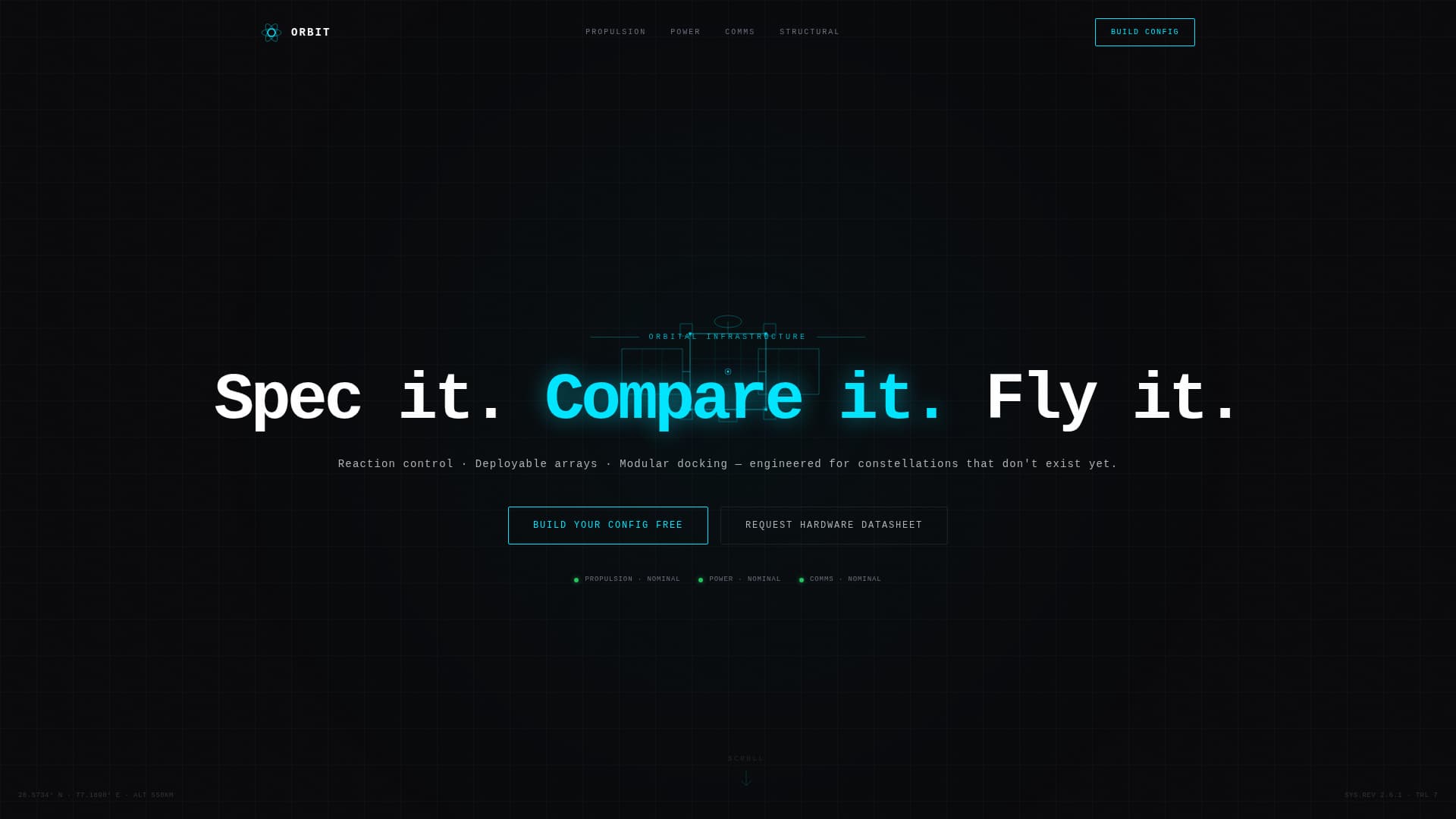 SpaceTech Startup Specialist Professional Website Template