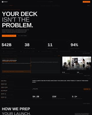 Thrust - High-Impact Spacetech Landing Page Template
