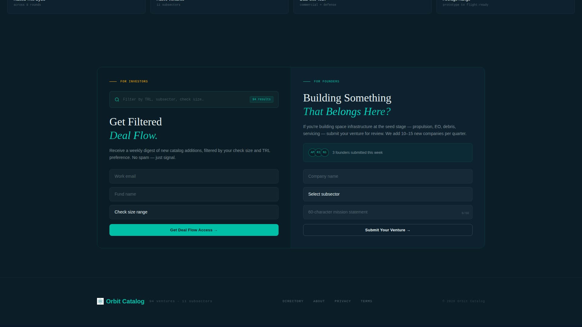 Orbit - Curated Spacetech Landing Page Template
