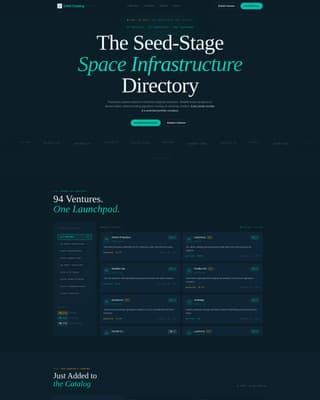 SpaceTech Startup Specialist Directory Website Template