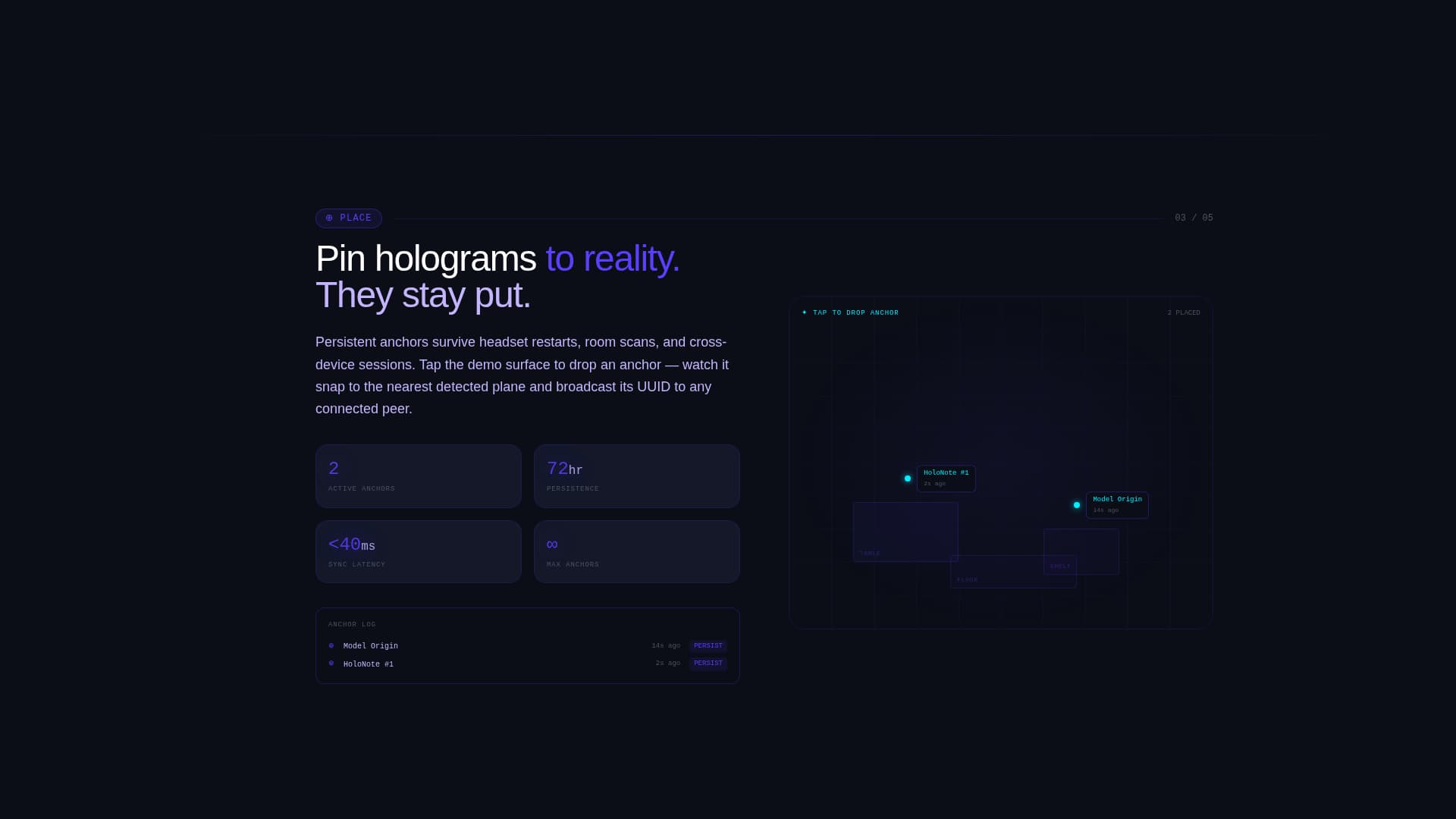 Mesh - Electric Spatial Landing Page Template