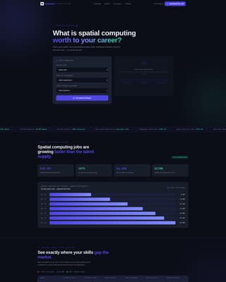 Calibrate - Immersive XR Certification Landing Page Template