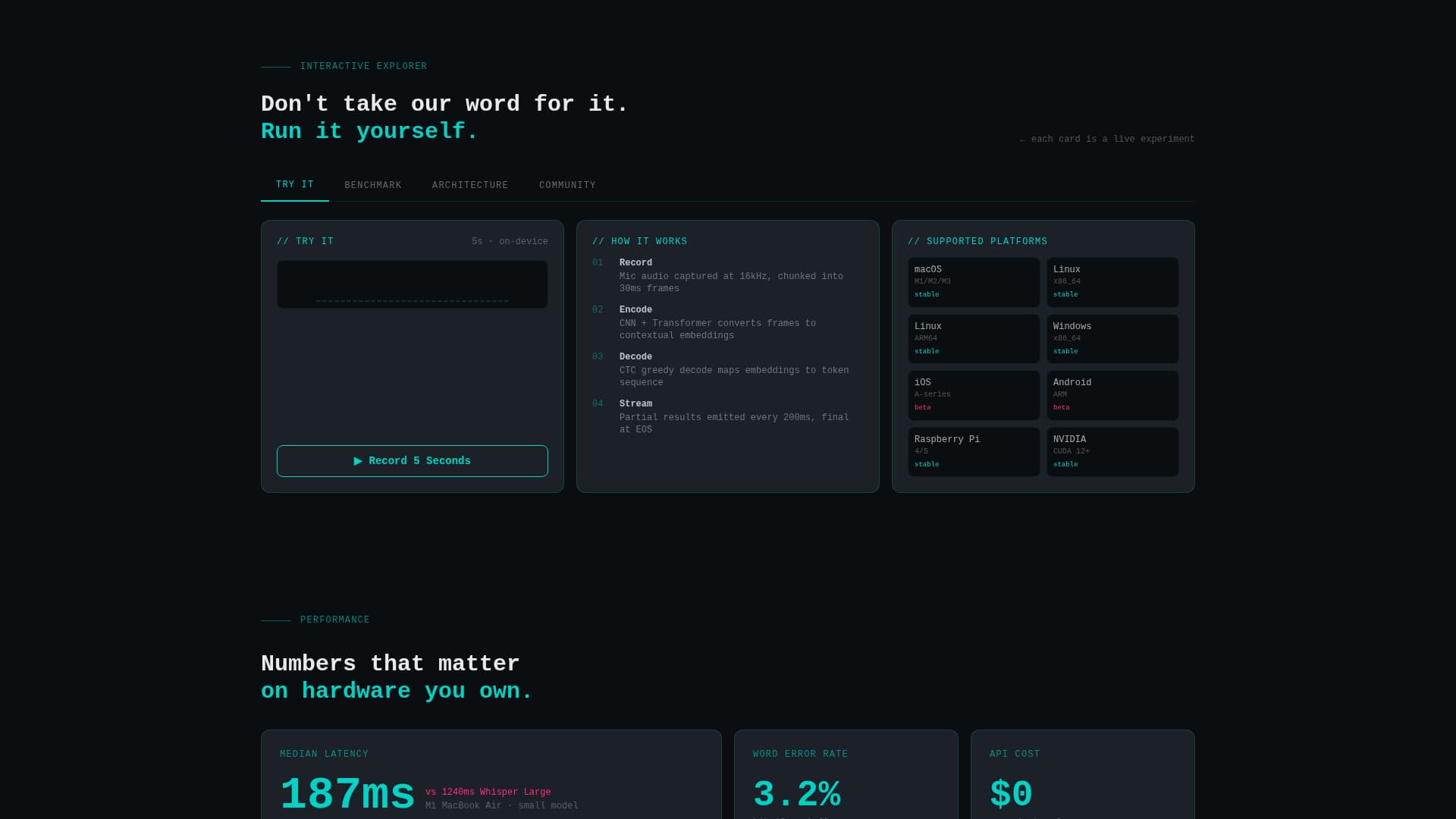 Audio AI — Speech Recognition Landing Page Template