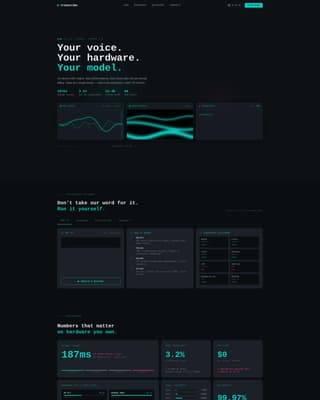 Audio AI — Speech Recognition Landing Page Template