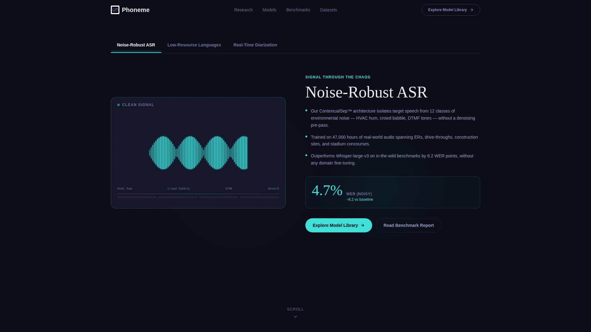 Phoneme - Iridescent Speech Landing Page Template