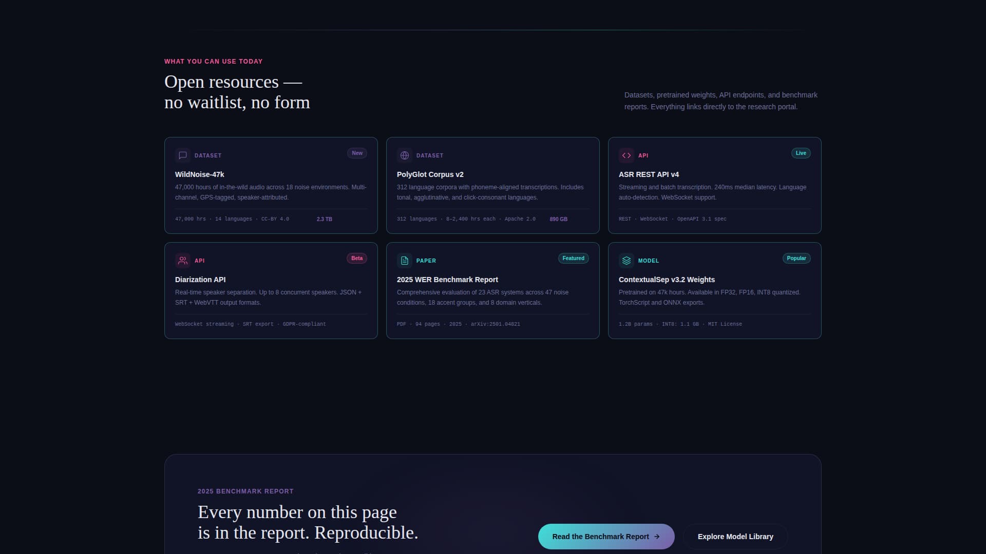 Phoneme - Iridescent Speech Landing Page Template
