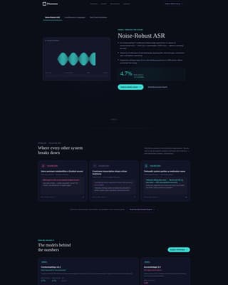 Phoneme - Iridescent Speech Landing Page Template