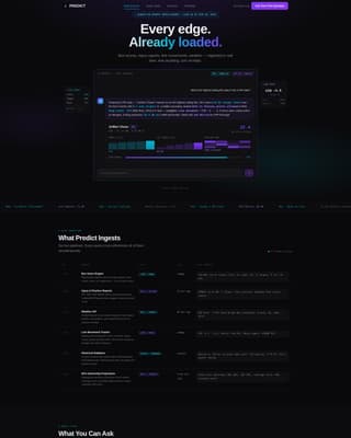Predict - Powerful Sports AI Landing Page Template