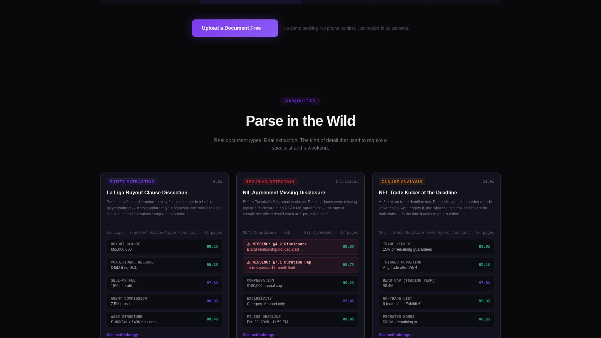 Parse - Powerful SportsAI Landing Page Template