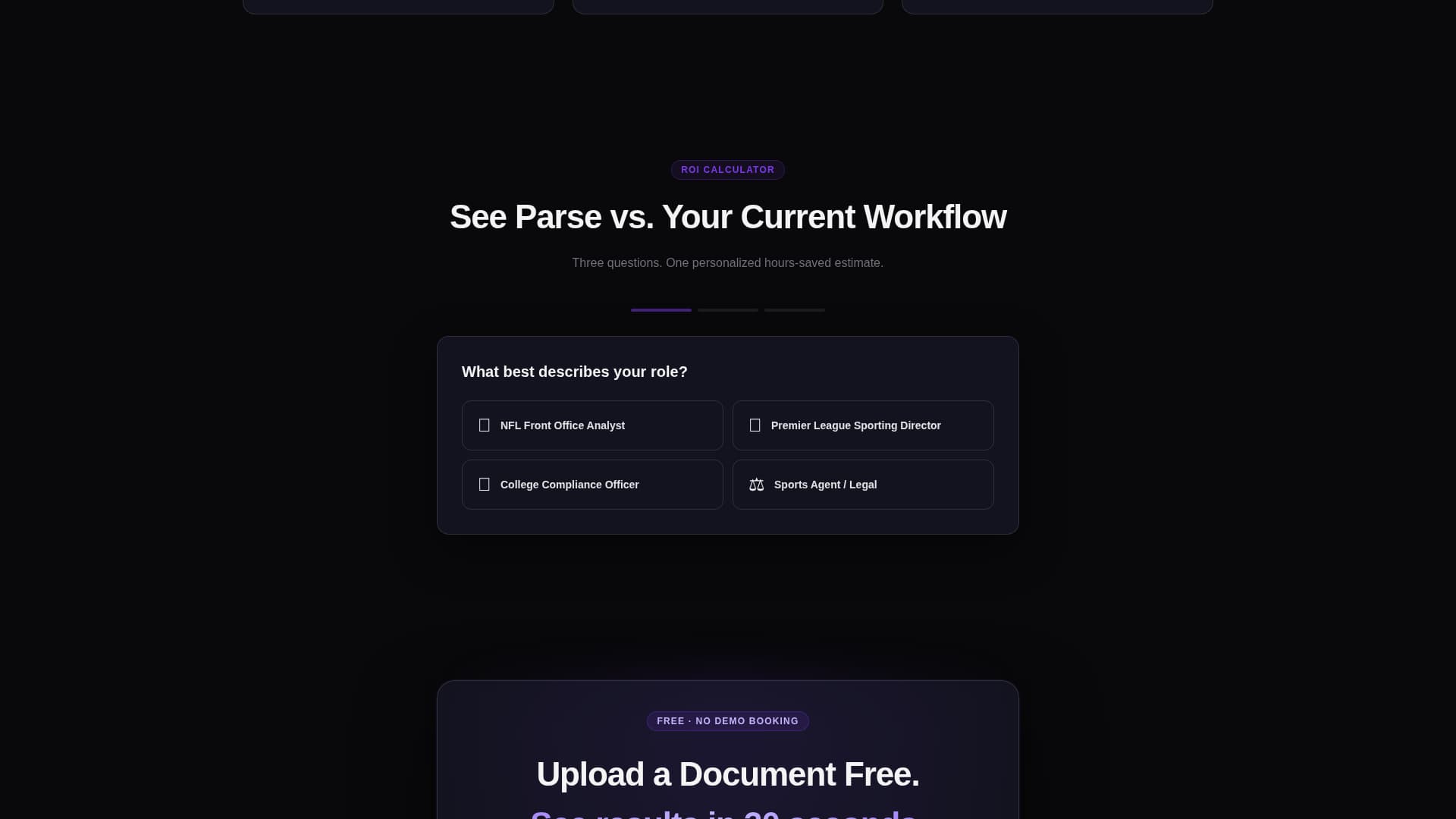 Parse - Powerful SportsAI Landing Page Template