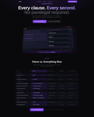Parse - Powerful SportsAI Landing Page Template