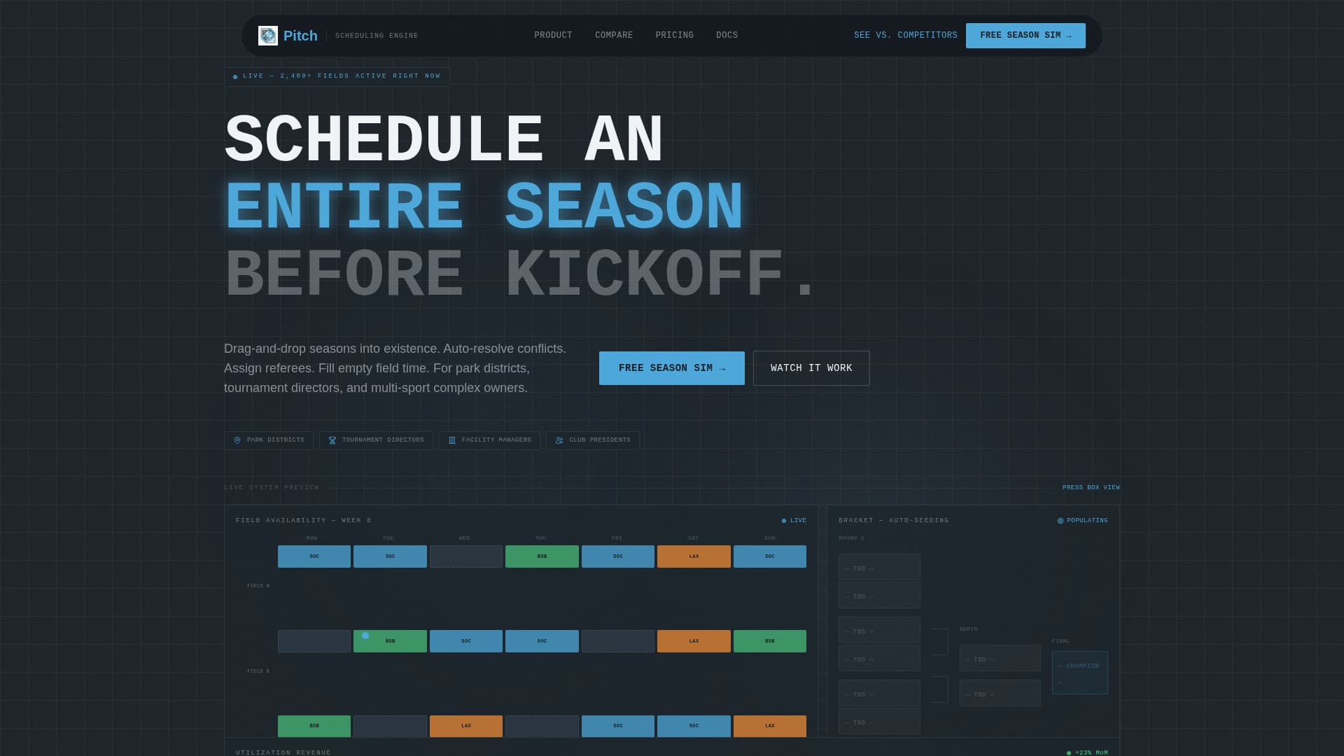 Gamegrid - Powerful Sportsbooking Landing Page Template