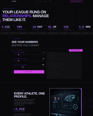 Roster - Powerful SportsCRM Landing Page Template