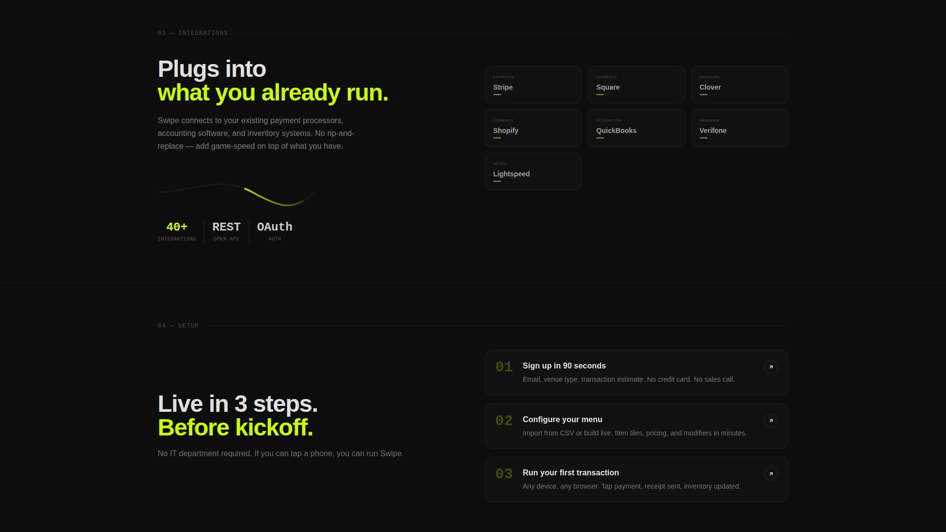 Swipe - Dynamic Sports Landing Page Template